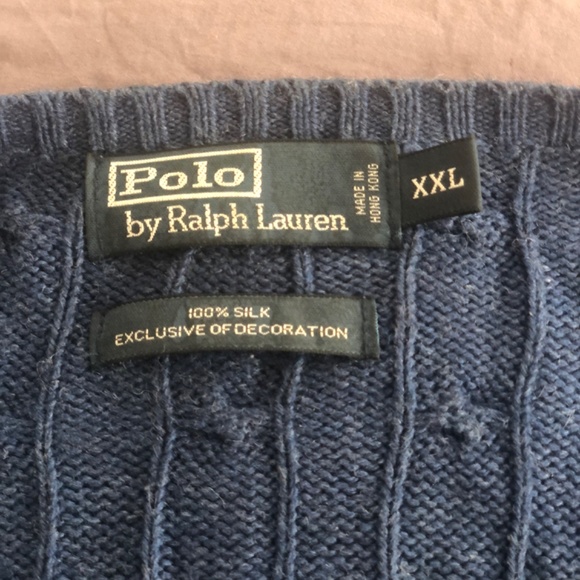 Ralph Lauren silk kable  knit sweater XXL - Picture 7 of 9